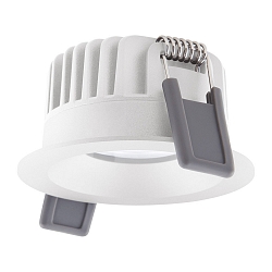 downlight SP FIX P 8W 927 PS DIM IP44 WT rigid, with switch, multipower, set back IP44/IP20, white