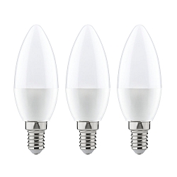 LED lamp kaarsvorm C35 set van 3 E14 4W 250lm 2700K CRI >80