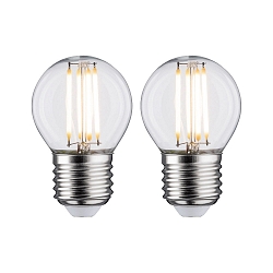 Filamentlamp druppelvorm P45 set van 2 E27 5W 470lm 2700K CRI >80 