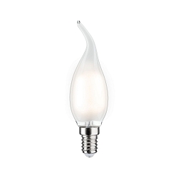 LED Filament Candle lamp wind gust, 230V, E14, 4.8W 2700K 470lm, dimmable, satin