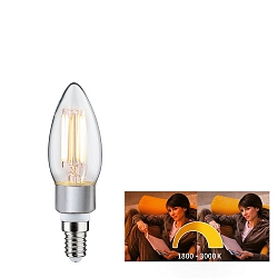 Filamentlamp kaarsvorm B35 Dim-To-Warm E14 5W 470lm 1800-3000K CRI >80 dimbaar