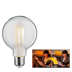 Lichtbron filament globe G95 Dim-To-Warm E27 7W 806lm 1800-3000K CRI >80 dimbaar
