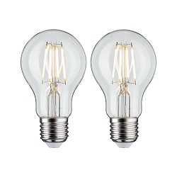Filamentlamp standaardvorm FILAMENT A60 set van 2, schakelbaar E27 5W 470lm 2700K CRI >80 