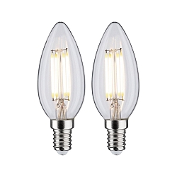 Filamentlamp kaarsvorm set van 2 E14 4,8W 470lm 4000K 360� CRI >80 