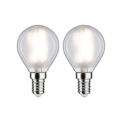 Filamentlamp druppelvorm set van 2 E14 4,8W 470lm 4000K 360� CRI >80 