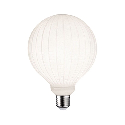 Lichtbron filament globe GLOBE G125 WHITE LAMPION V3 gegroefd G125 mat E27 4,3W 400lm 3000K CRI >80 dimbaar