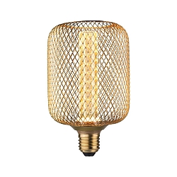 LED gloeilamp METALLIC GLOW CYLINDER SPIRAL schakelbaar E27 4,2W 200lm 1800K CRI >80 