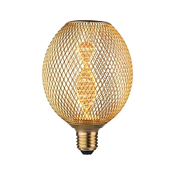 LED gloeilamp METALLIC GLOW GLOBE HELIX schakelbaar E27 3,5W 130lm 1800K CRI >80 