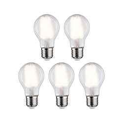 LED lamp peervorm set van 5 E27 7W 806lm 4000K CRI 80-89