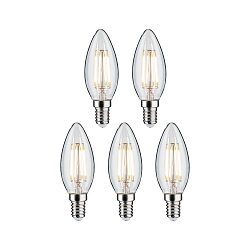 Filamentlamp kaarsvorm set van 5 E14 5W 470lm 2700K CRI 80-89