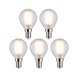 LED Lamp druppel set van 5 E14 5W 470lm 2700K CRI 80-89