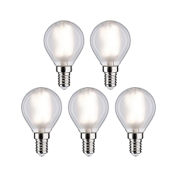 LED Lamp druppel set van 5 E14 5W 470lm 4000K CRI 80-89
