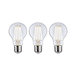 Filamentlamp standaardvorm ECO-LINE AGL set van 3, schakelbaar A60 helder E27 3x 4W 840lm 3000K 360� CRI >80  helder