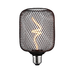 LED gloeilamp METALLIC GLOW CYLINDER 3-STEP DIM E27 4W 160lm 1800K CRI >80 dimbaar