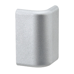Eindkap DUO set van 2, aluminium mat