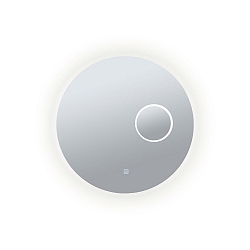 mirror with lighting MIRRA LED � 60CM . INK. 3X ZOOM round, with cosmetic mirror IP44, white dimmable