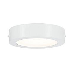 Wand- en plafondarmatuur LUNAR LED klein, rond, schakelbaar, wit mat 