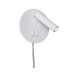 reading lamp TABARI LED adjustable, indirect IP20, chrome, metal, white 