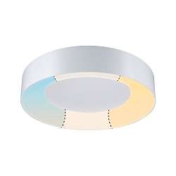 Plafondarmatuur HOMESPA CASCA LED groot, CCT Switch IP44, wit dimbaar