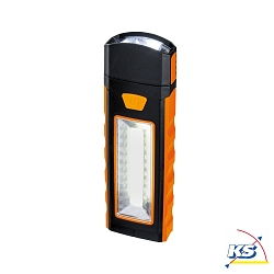 Paulmann Battery lamp Work Light orange/black with magnet and hook