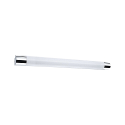 Spiegelarmatuur ORGON LED lang, met stopcontact IP44, chroom, wit