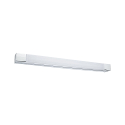Spiegelarmatuur QUASAR LED hoekig, lang IP44, chroom, wit