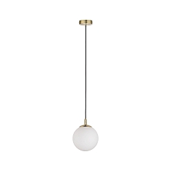 Pendelarmatuur NEORDIC E27 IP20, messing geborsteld, wit dimbaar