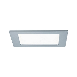 Inbouwarmatuur QUALITY PREMIUM PANEL LED hoekig IP44, chroom mat  850lm 4000K 120� 120�