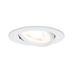 Inbouwarmatuur NOVA LED rond, draaibaar GU10 IP23, wit mat  460lm 2700K 38� 38� CRI >80