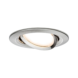 Paulmann Recessed luminaire LED Coin Slim, IP23, round, 6,8W, set of 1 dimmable and swiveling, iron