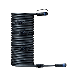 kabel PLUG&SHINE 5-voudig, waterdicht, zwart