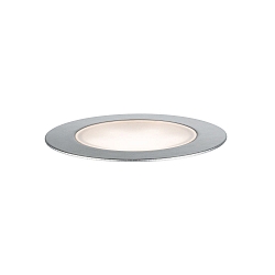 Vloerinbouwarmatuur PLUG & SHINE FLOOR ECO IP65, zilver dimbaar