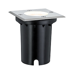 Vloerinbouwarmatuur 10.8CM hoekig, stijf, begaanbaar GU10 IP67, rvs 
