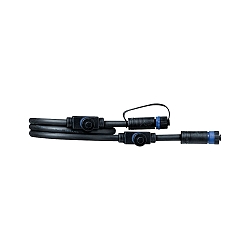 kabel PLUG&SHINE 3-voudig, waterdicht, zwart