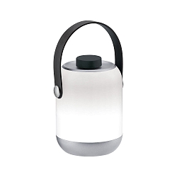 Tafelarmatuur CLUTCH met USB-oplaadfunctie IP44, grijs dimbaar
