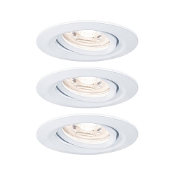 Inbouwarmatuur NOVA MINI LED draaibaar, set van 3 IP23, wit mat  310lm 2700K 38� 38� CRI >80