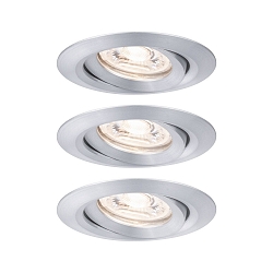 Inbouwarmatuur NOVA MINI LED draaibaar, set van 3 IP23, aluminium  310lm 2700K 38� 38� CRI >80