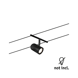 Touw lamp WIRE SYSTEMS DC CUP GU5,3, chroom, zwart mat 