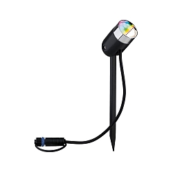spike luminaire PIKE SPOT PLUG & SHINE RGBW CH set of 3, ZigBee controllable IP44, anthracite dimmable