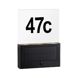 Huisnummer met verlichting NEDA PIR met bewegingsmelder LED IP44, antraciet