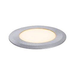 Vloerinbouwarmatuur LED GOLD LIGHT POINT � 5CM stijf, begaanbaar, schakelbaar, insectenvriendelijk IP67, aluminium geborsteld 