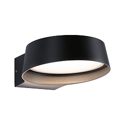 Wandarmatuur voor buitenshuis CAPEA GRAND down, plat, rond, schakelbaar IP44, antraciet 