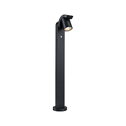 Lichtpaal CUFF PIR met sensor IP44, antraciet, transparant 