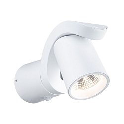 Wandarmatuur voor buitenshuis CUFF PIR met sensor IP44, transparant, wit 