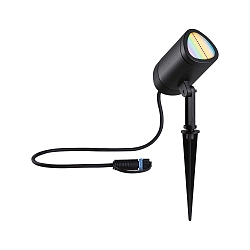 gorund spike luminaire PLUG&SHINE SHIRA RGBW, ZigBee controllable LED IP65, anthracite dimmable