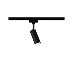 1-fase spot URAIL TUBO LED IP20, zwart mat dimbaar