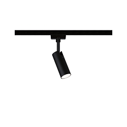 1-fase spot URAIL TUBO LED IP20, zwart mat dimbaar