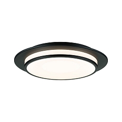 ceiling luminaire EGRON IP20, mat, black dimmable