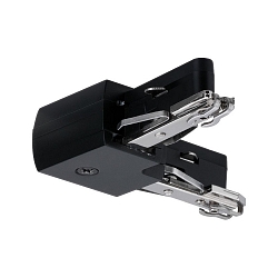 1-fase L-connector URAIL stijf, zwart mat