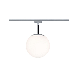 Plafondarmatuur URAIL CEILING GLOBE SMALL klein E14, chroom mat, opaal dimbaar